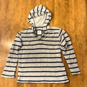 Mini Boden striped hoodie - size 7-8y